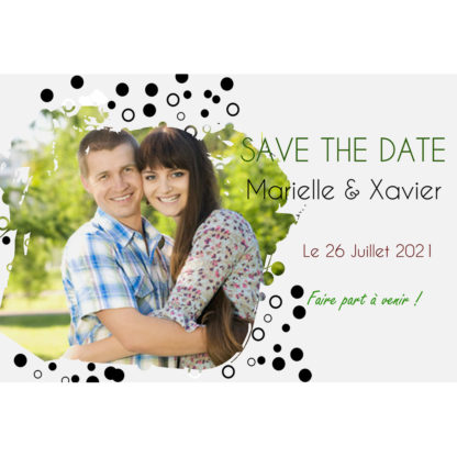 Save the date Marielle et Xavier