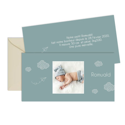 Faire-part de naissance Romuald