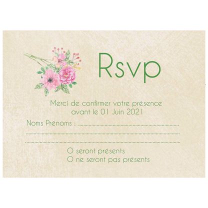 Carte RSVP "Côme"