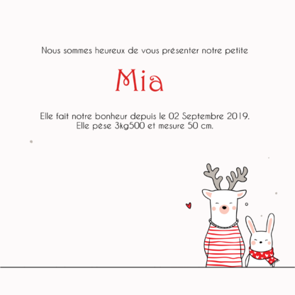 Faire-part de naissance Mia – Image 2