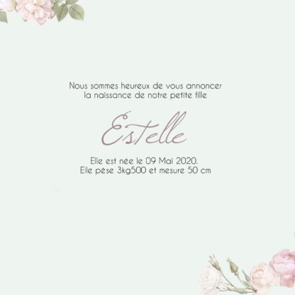 Faire-part de naissance Estelle – Image 2