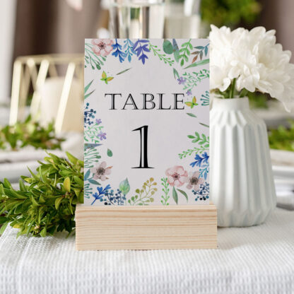 Numéro de table - Thème Spring