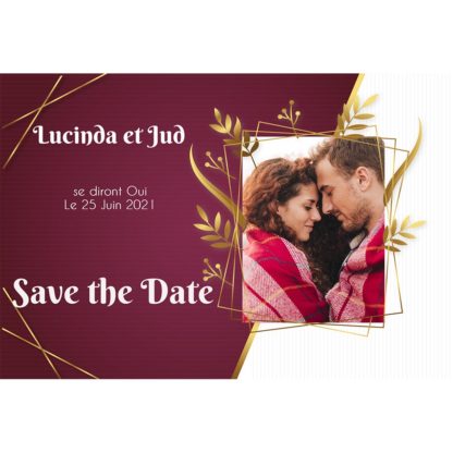 Save the date Lucinda et Jud