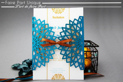 Echantillon faire part Rosace 1 laser cut